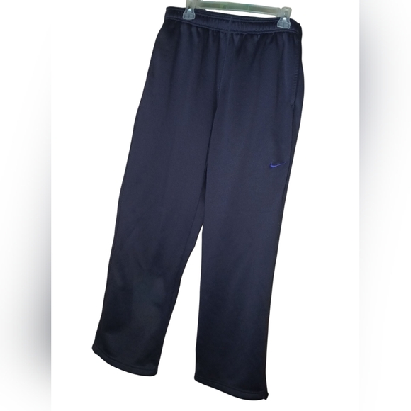 Nike Men's Charcoal Gray Athletic Pants W/ Purple Detailing & Logo Size XL - Picture 1 of 10